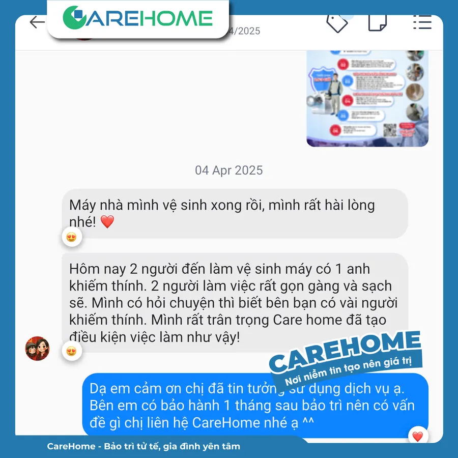 Phản hồi thật của khách hàng CareHome số 5