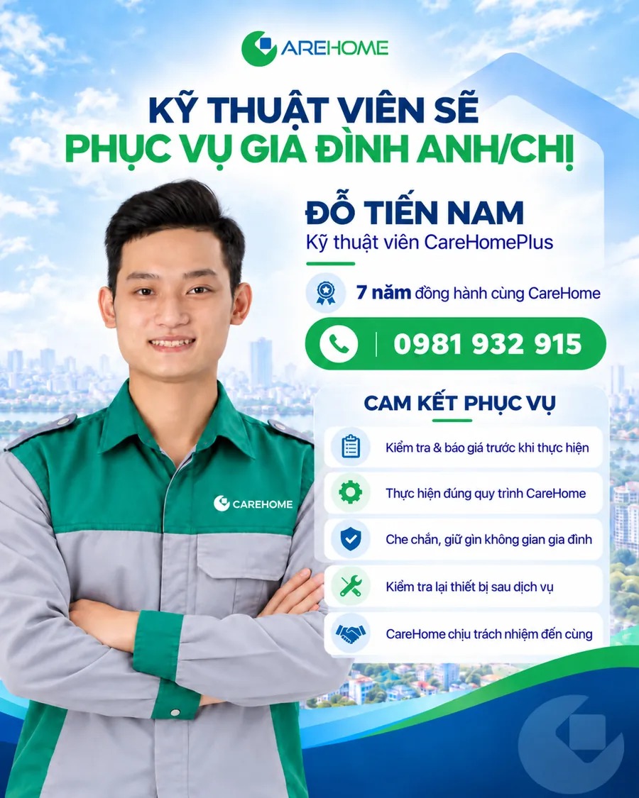 Kỹ thuật viên CareHomePlus Đỗ Tiến Nam – 7 năm đồng hành cùng CareHome